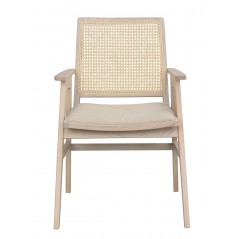 RO Prestwick Arm Chair Whitewash/Beige